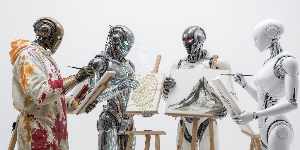 freepik four different robots cyborg artists from differen 16367 gID 7