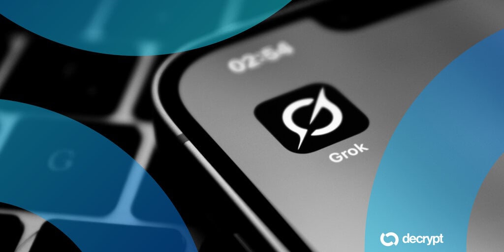 Grok app on a smartphone screen gID 7 1