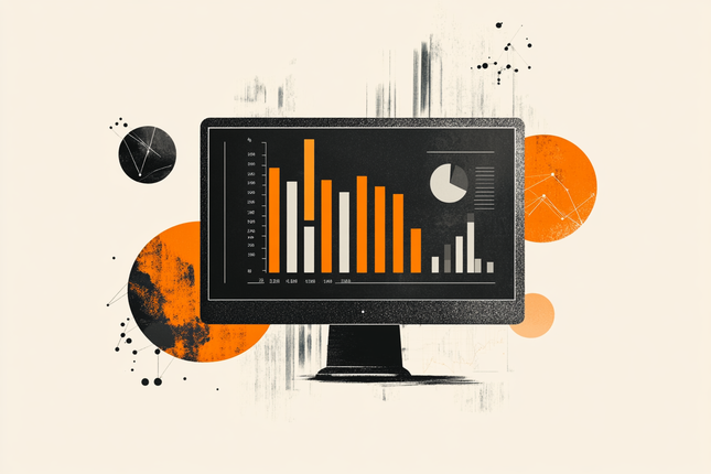 Computer with Chart 2 Medium