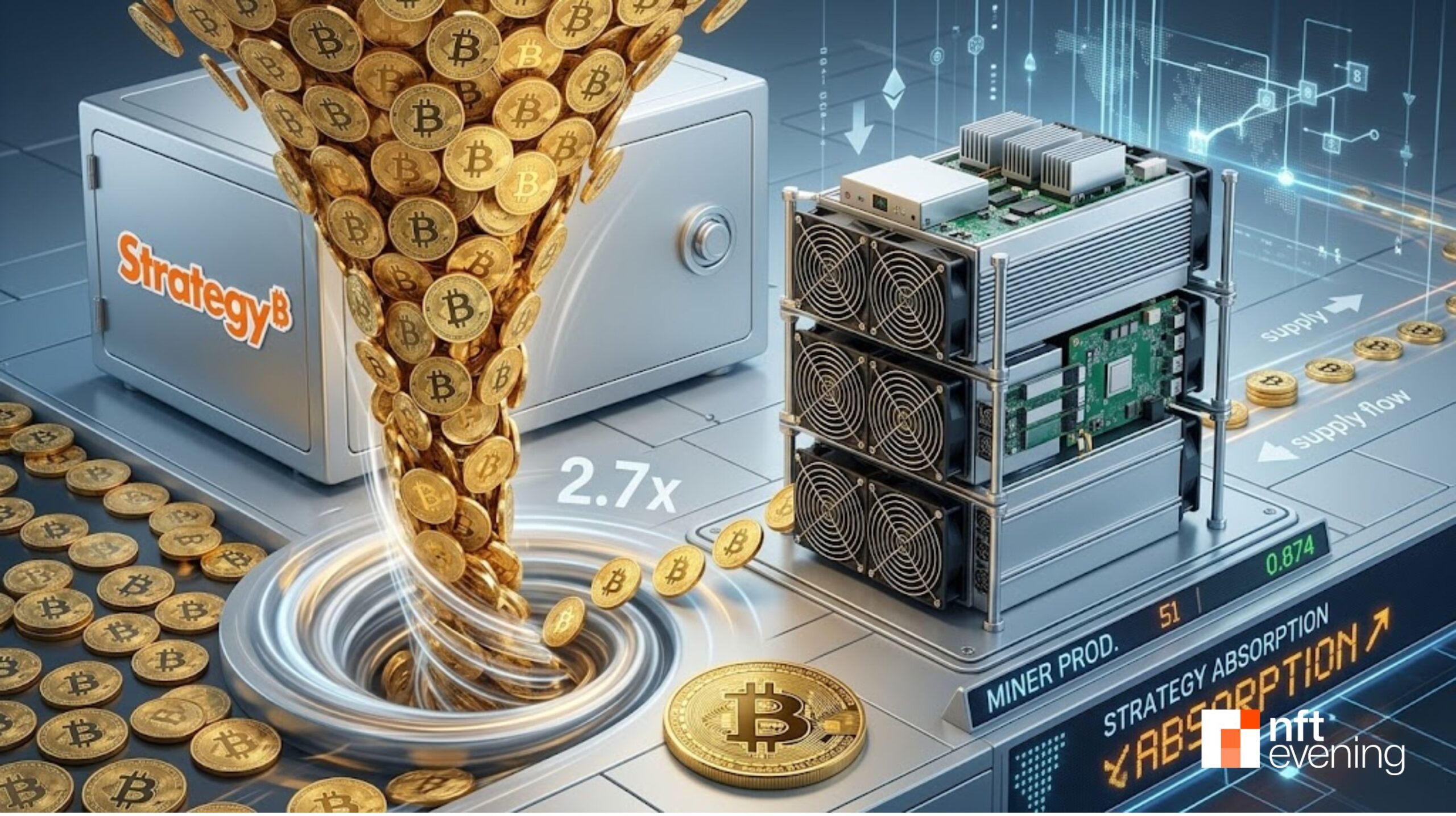 Strategy Is Buying Bitcoin 2.7x Faster Than Miners Can Produce It. What the Data Says About a Supply Shock